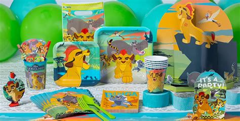 lion guard party plates